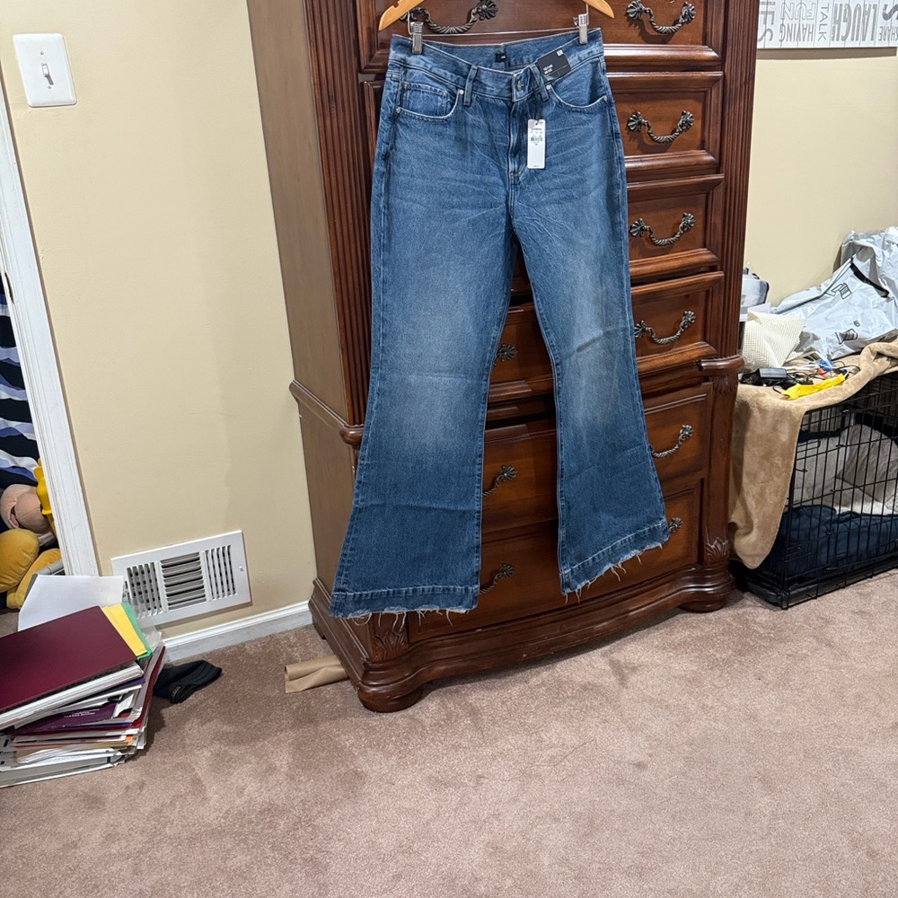 Women's Blue Flared Jeans